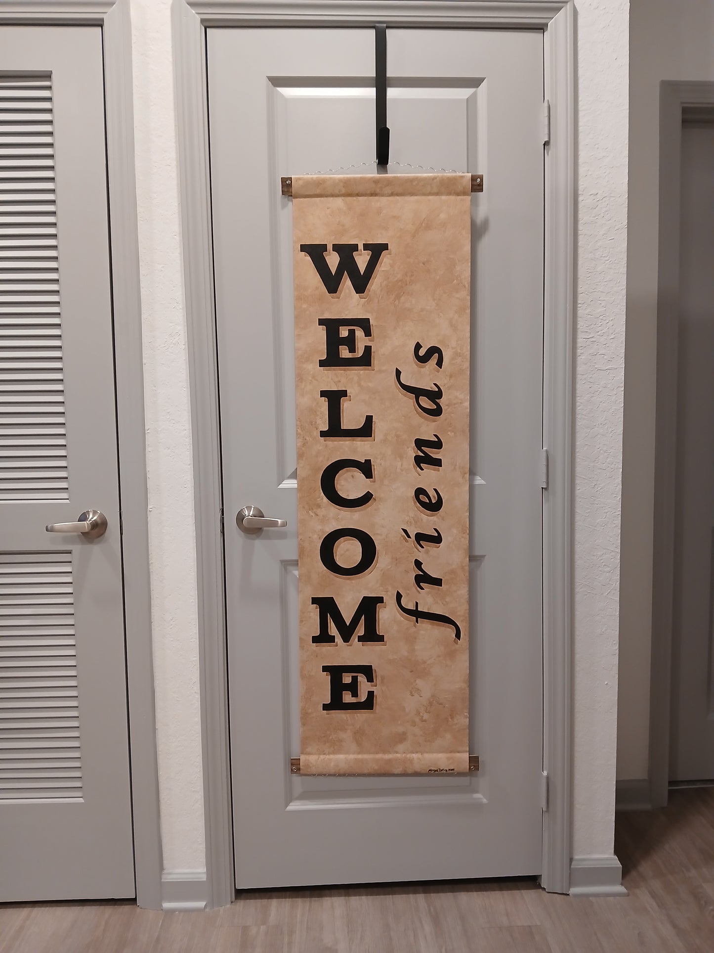 Welcome Friends Door Hanger House Warming Gift New Home