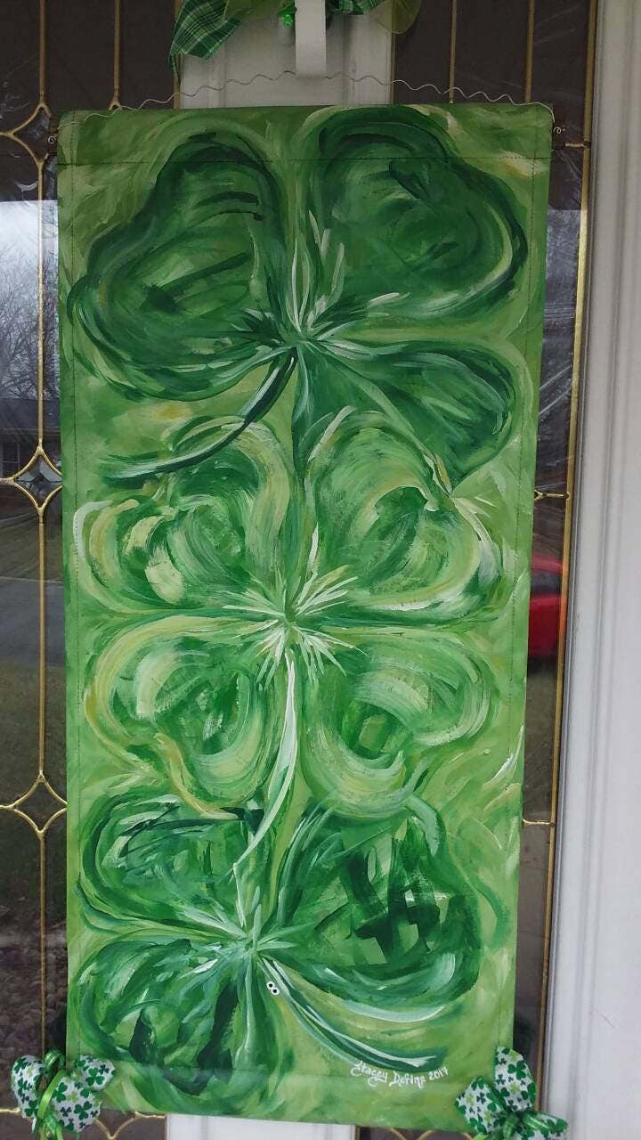 St Patrick's Day Door Hanger St Patty's Day Door Decoration Irish Wreath