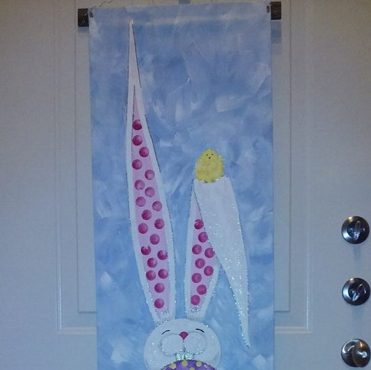 Easter Bunny Door Hanger Door Decor Easter Door Hanger Decoration Easter Wreath