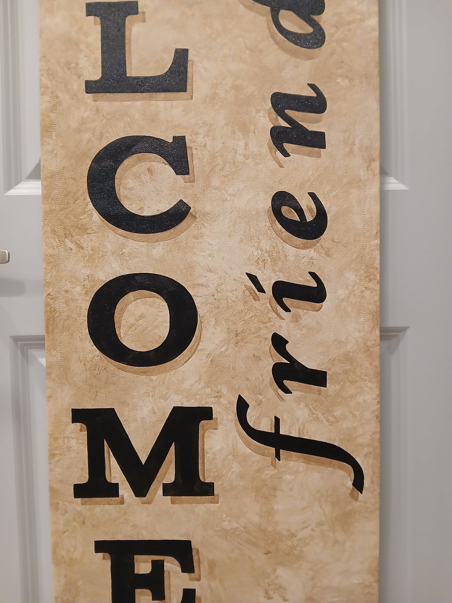 Welcome Friends Door Hanger House Warming Gift New Home