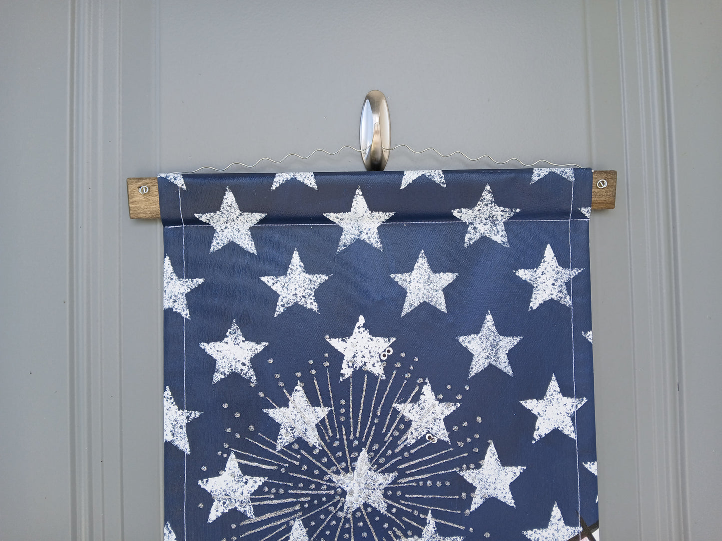 American Flag Door Hanger Patriotic Door Hanger Decoration Stars and Stripes Door Hanger Wreath