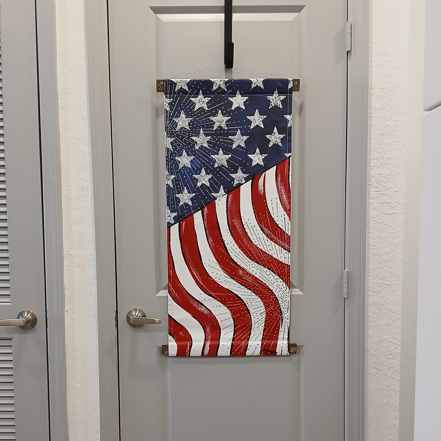 American Flag Door Hanger Patriotic Door Hanger Decoration Stars and Stripes Door Hanger Wreath (Copy)