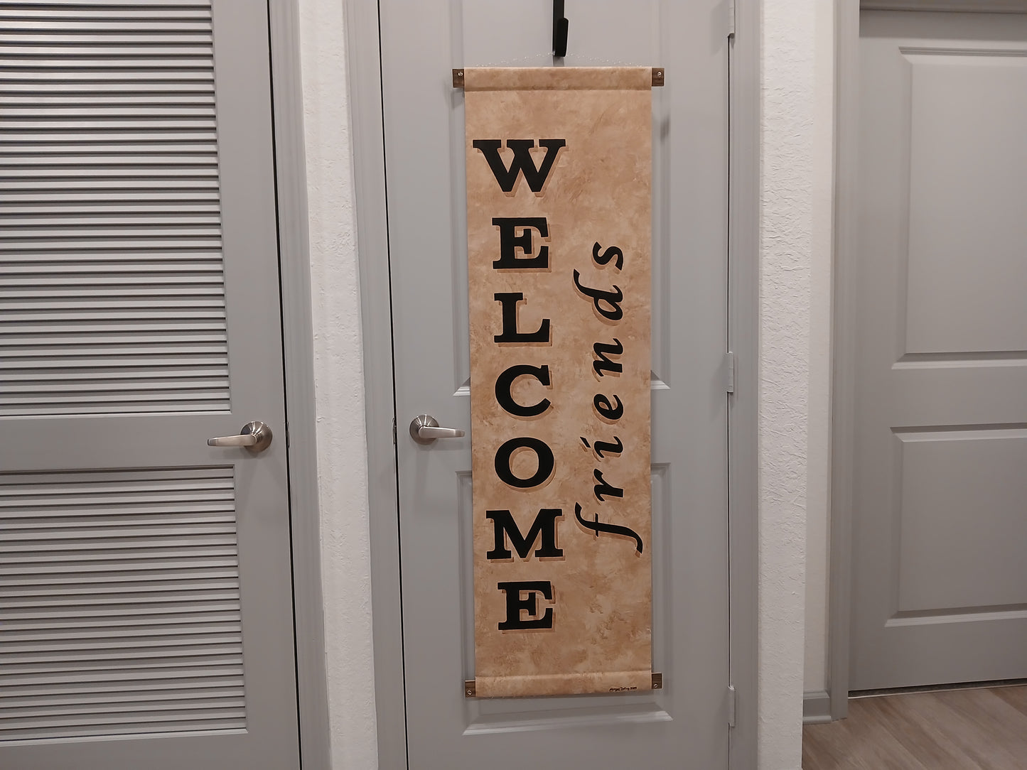 Welcome Friends Door Hanger House Warming Gift New Home