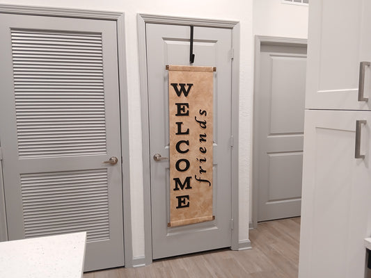 Welcome Friends Door Hanger House Warming Gift New Home