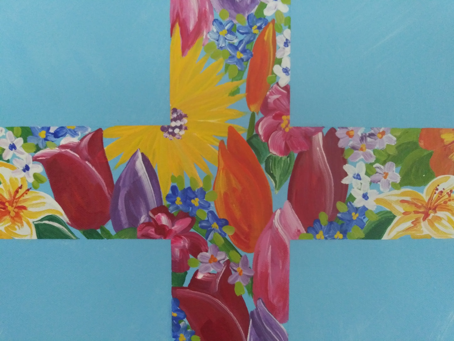 Easter Cross Religious Easter Cross Spring Religious Floral Cross Wreath