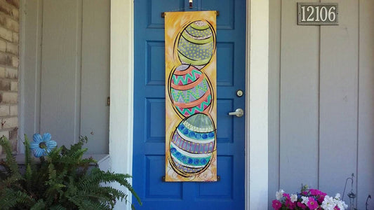 Easter Eggs Easter Door Hanger Spring Decoration Easter Wall Hanging