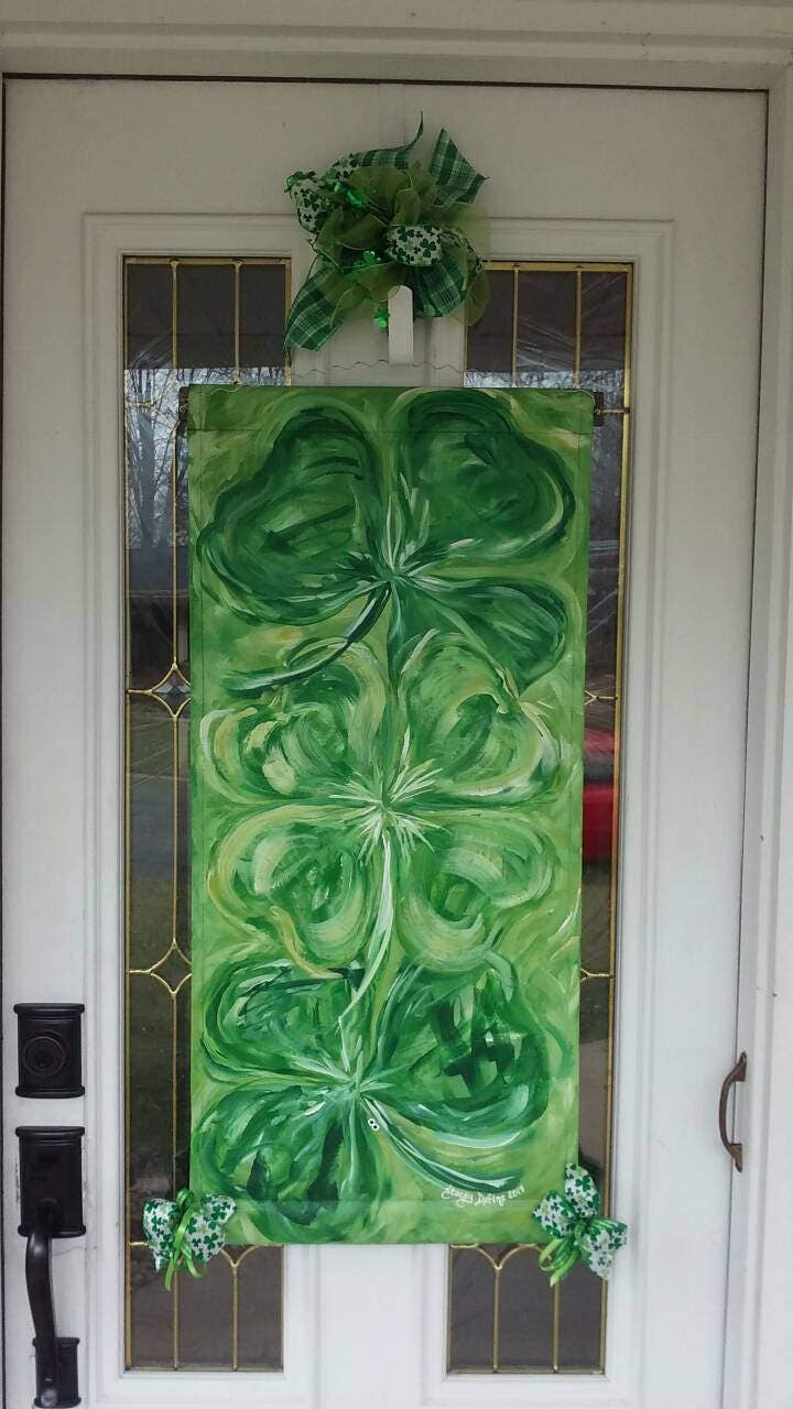 St Patrick's Day Door Hanger St Patty's Day Door Decoration Irish Wreath