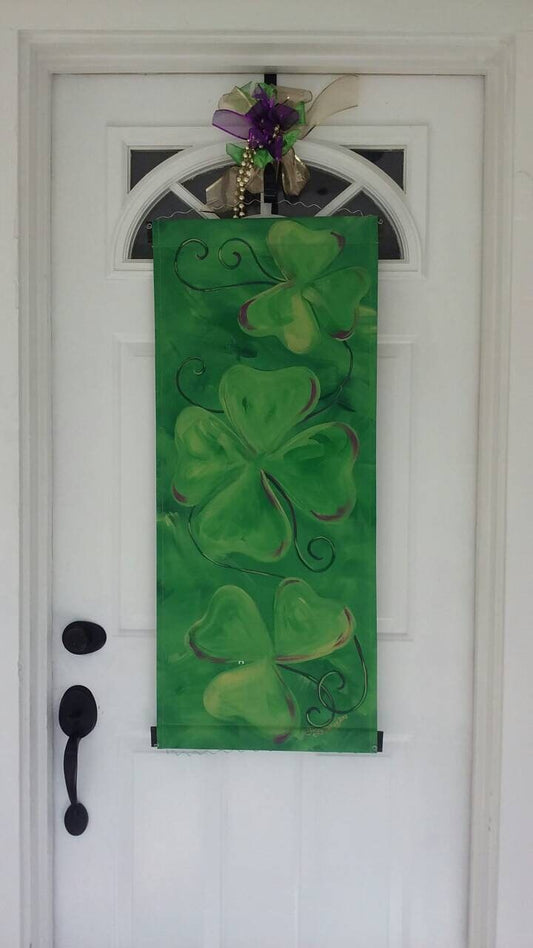 St Patrick's Day Door Hanger St Patty's Door Decoration Irish Wreath
