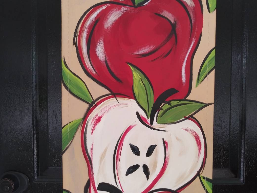 Apples Door Hanger Fall Autumn Door Decoration Teacher Gift
