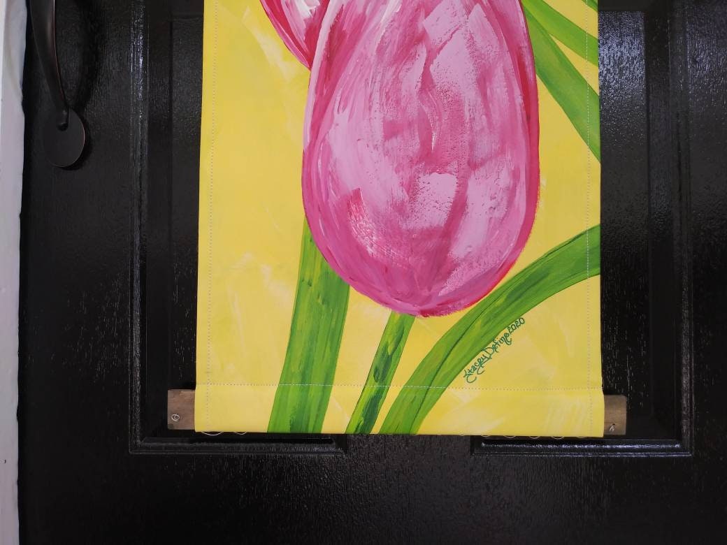 Tulips Door Hanger Spring Door Decoration Wall Hanging