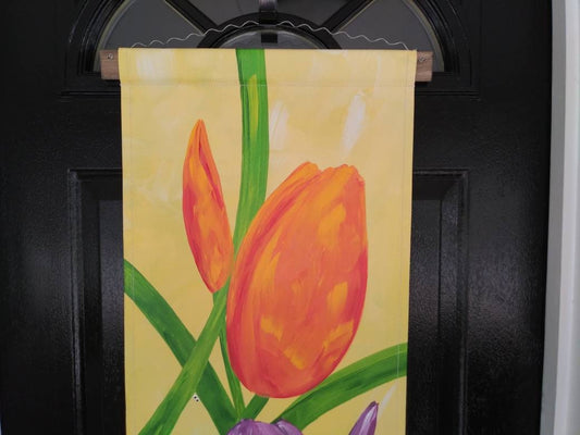 Tulips Door Hanger Spring Door Decoration Wall Hanging
