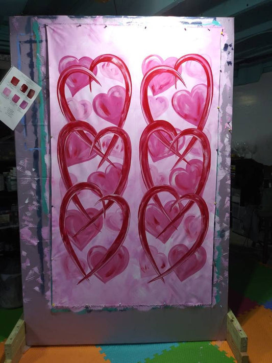 Valentine's Day Door Hanger Hearts Door Hanger Door Decor Happy Valentine's Day Door Hanger Decoration