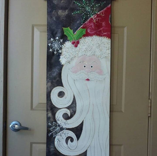 Santa Door Hanger Christmas Holiday Seasonal Decoration
