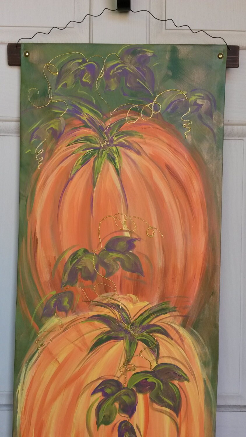 Pumpkins Thanksgiving Door Hanger Decoration Fall Autumn Door Hanger
