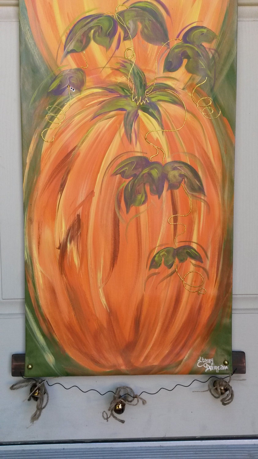 Pumpkins Thanksgiving Door Hanger Decoration Fall Autumn Door Hanger