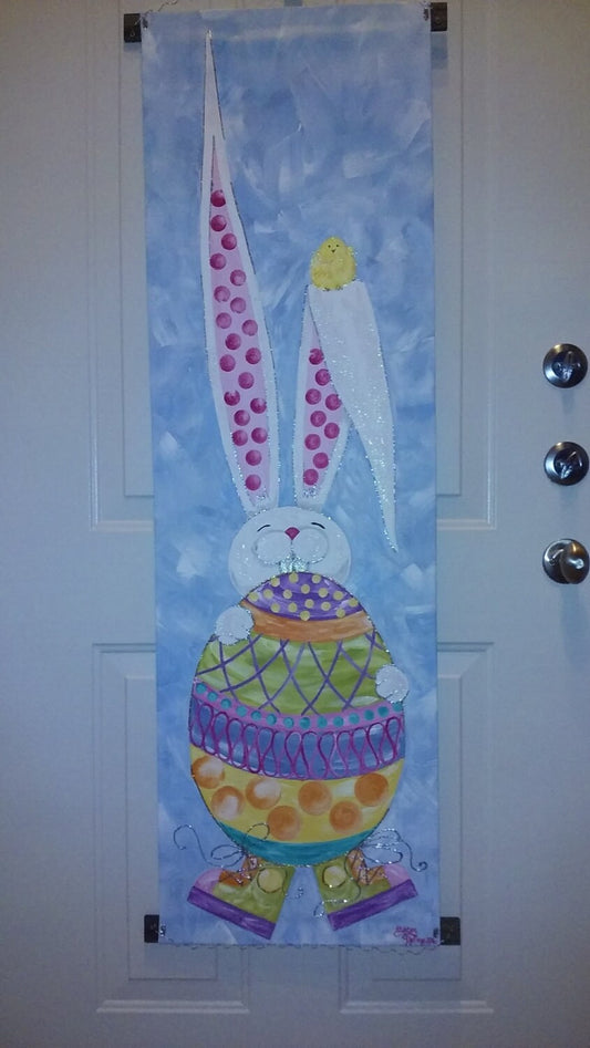 Easter Bunny Door Hanger Door Decor Easter Door Hanger Decoration Easter Wreath